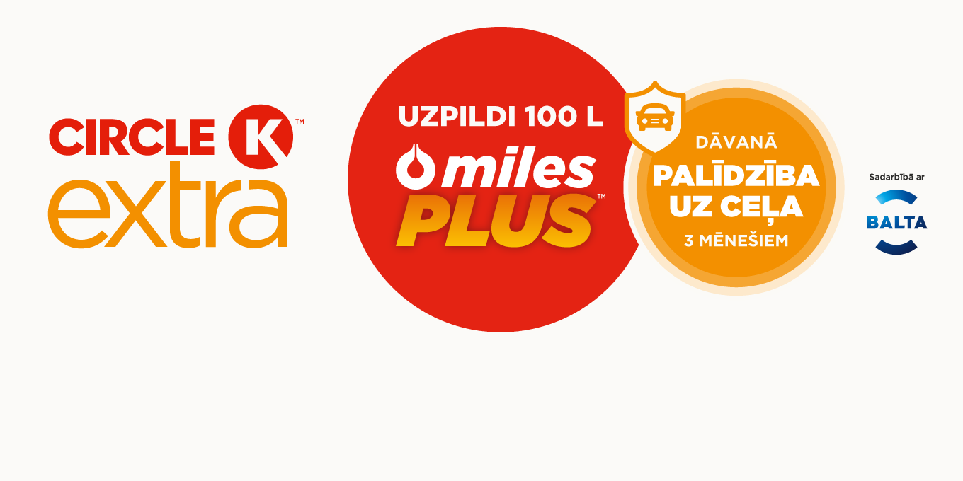 Palīdzība uz ceļa uzpildot milesPLUS