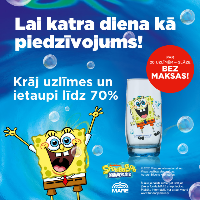 Sponge Bob uzlīmju kampaņa