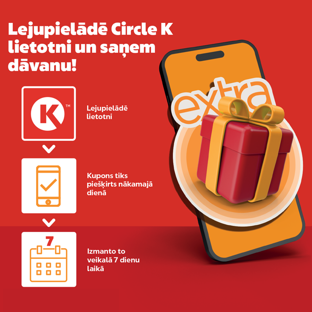 saņem dāvanu
