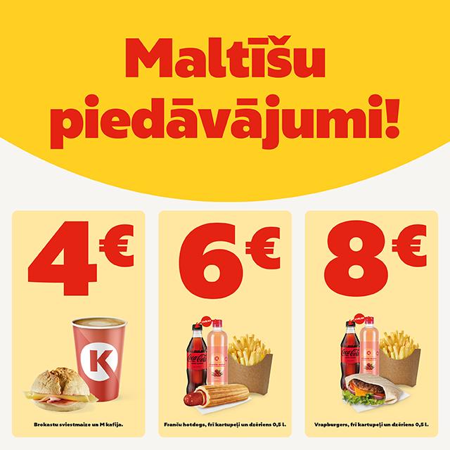 Maltīšu piedāvājumi