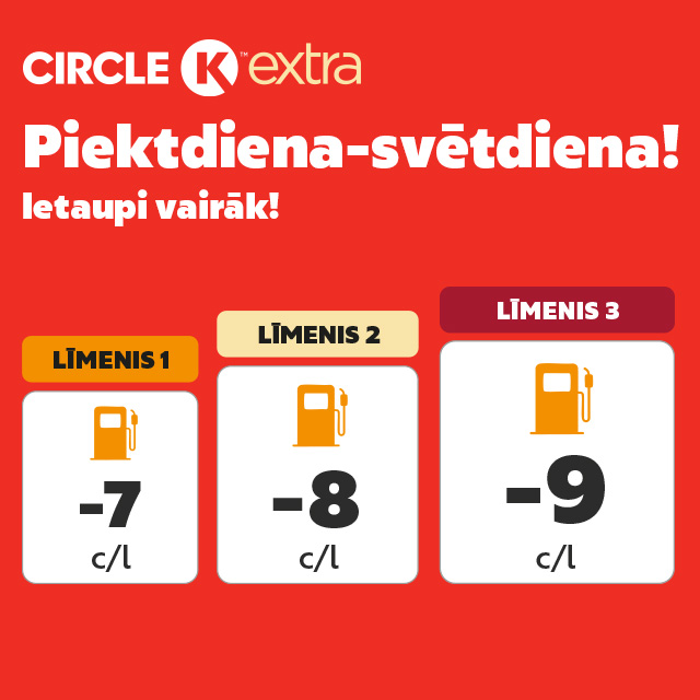 Piektdiena-svētdiena!Ietaupi vairāk