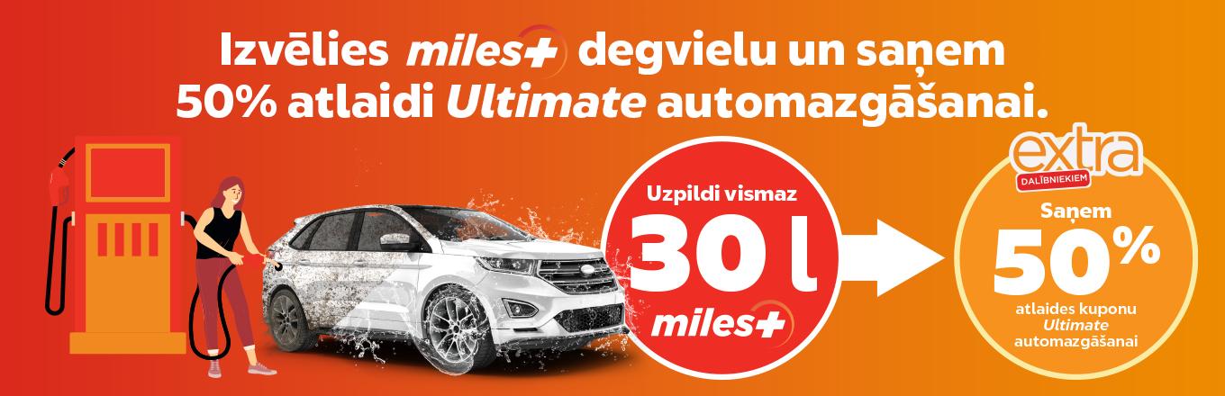 50%atlaide Ultimate automazgāšanai