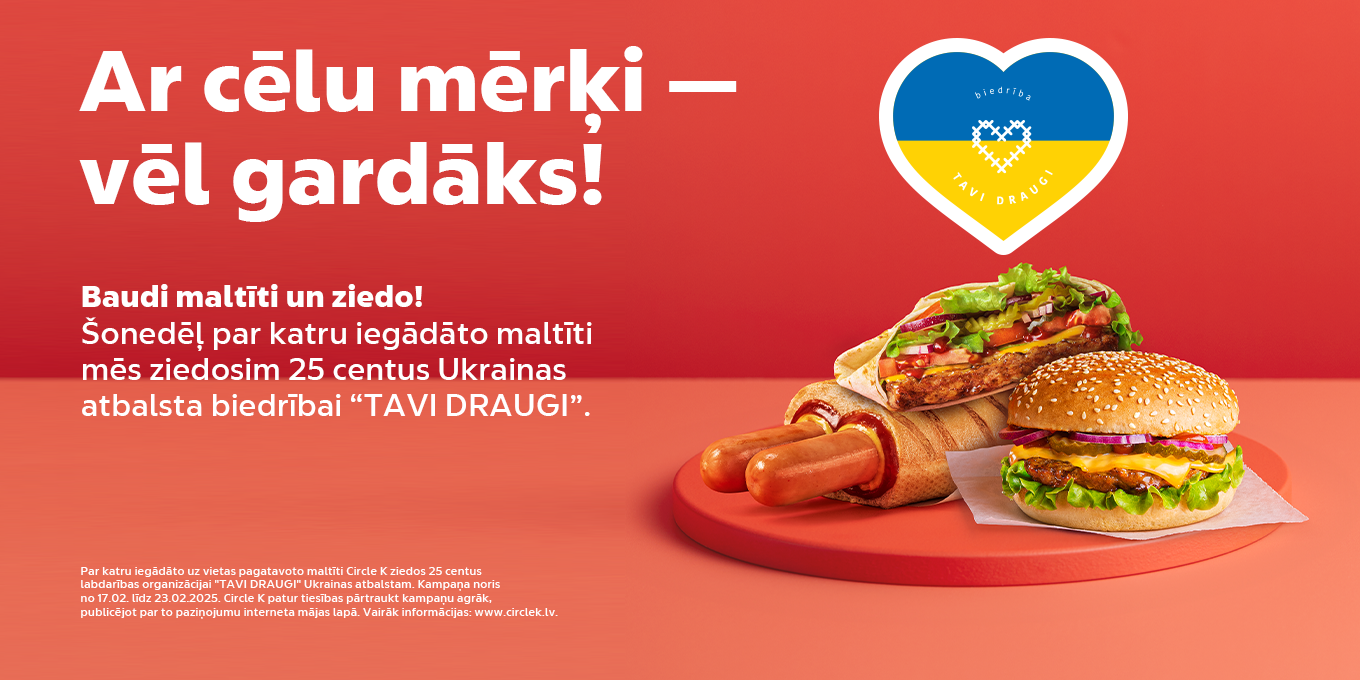 Ar cēlu mērķi - vēl gardāks!