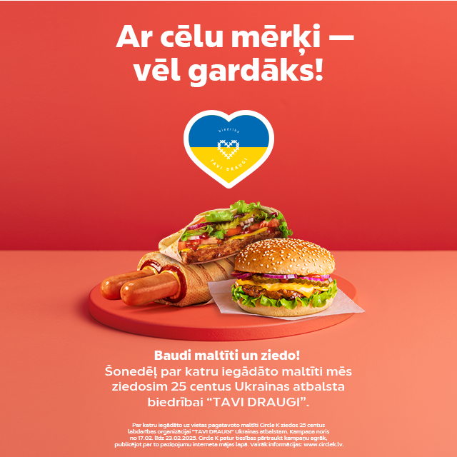 Ar cēlu mērķi - vēl gardāks!